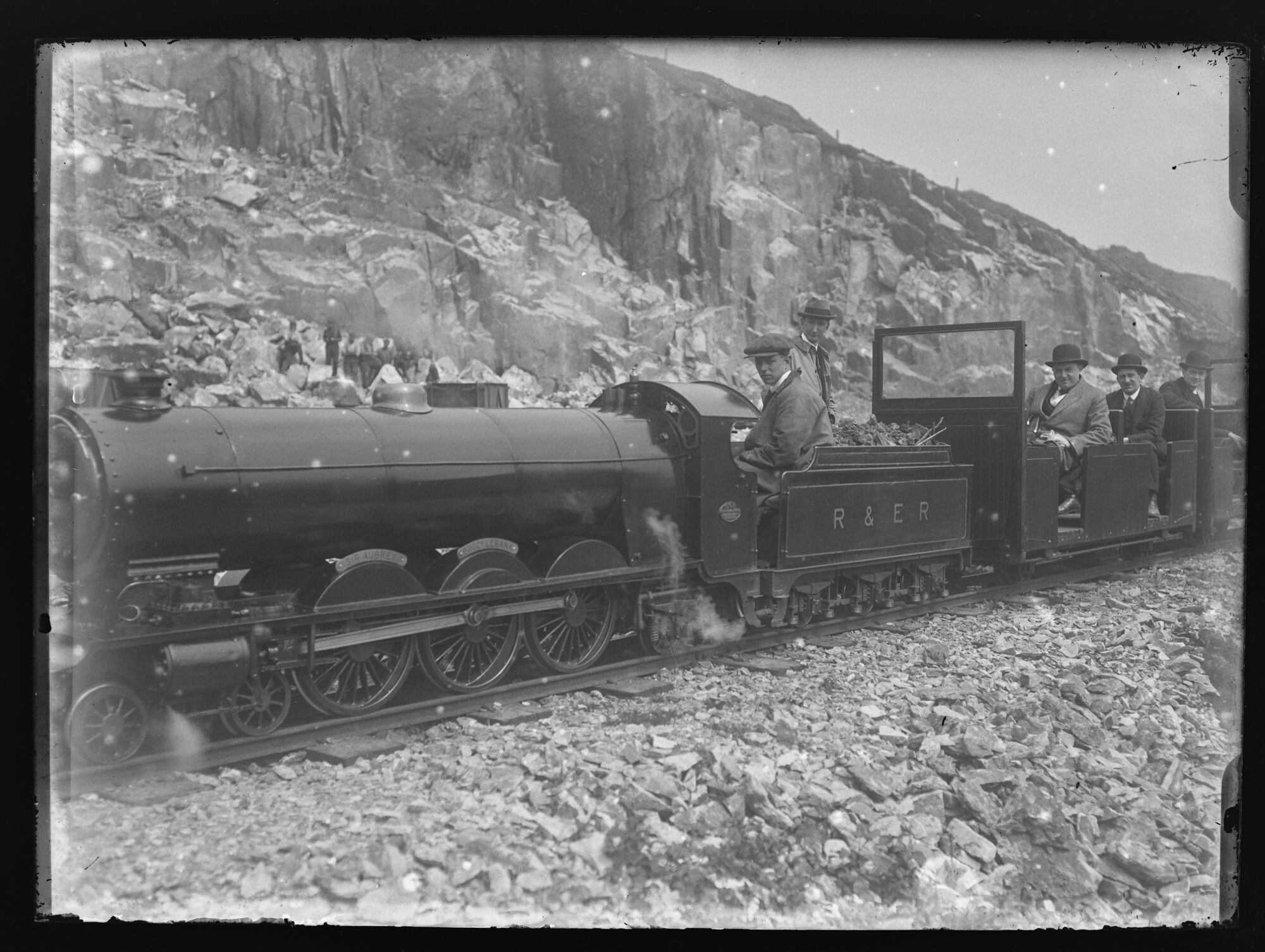 Sir Aubrey Brocklebank locomotive, Beckfoot Quarry, Eskdale