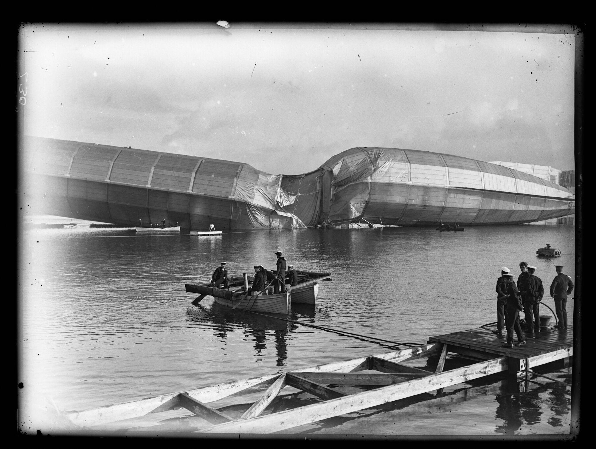 Naval Airship Wreck, Cavendish Dock, Barrow-in-Furness