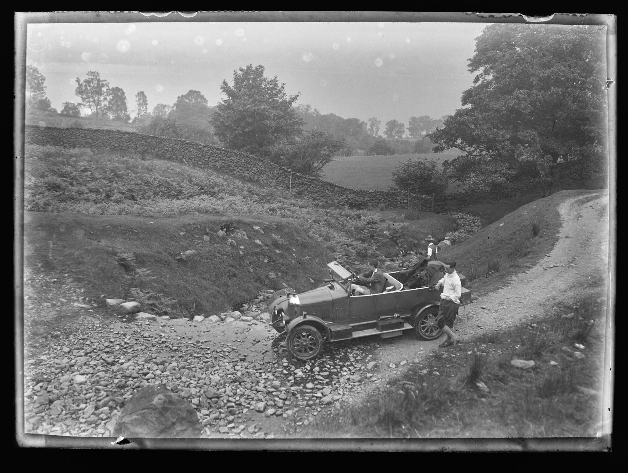 Car at a Ford, between Sandwick and Patterdale, near Ullswater