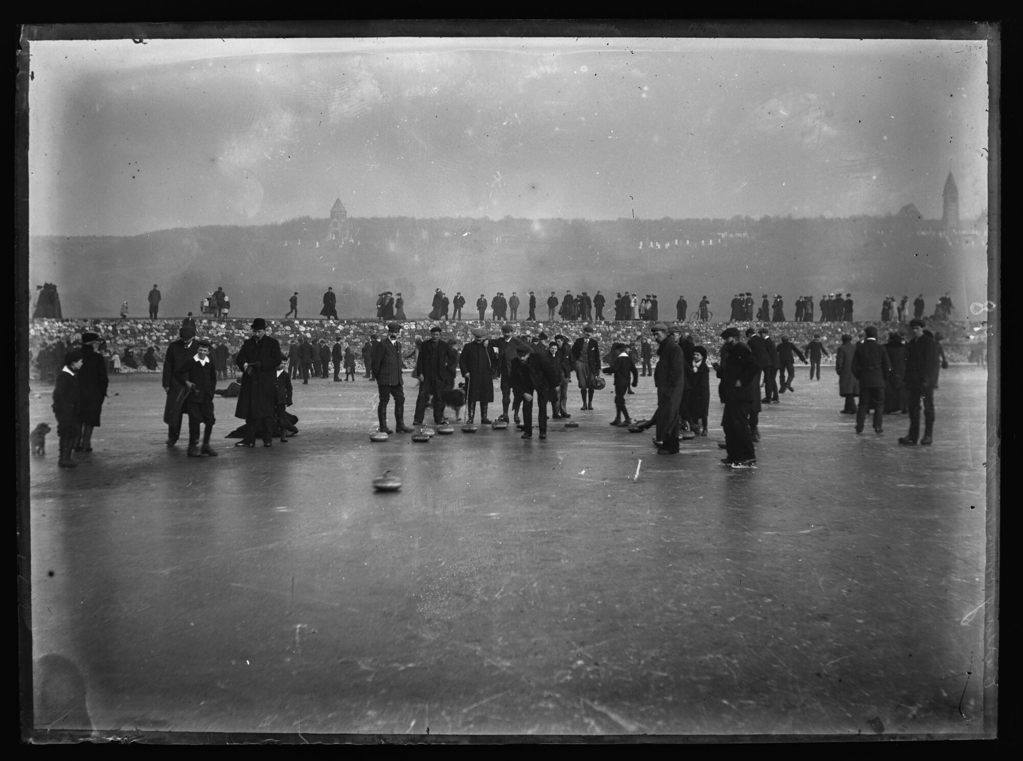 Skating On Ormsgill Reservoir, Barrow-in-Furness INCORRECT PHOTO