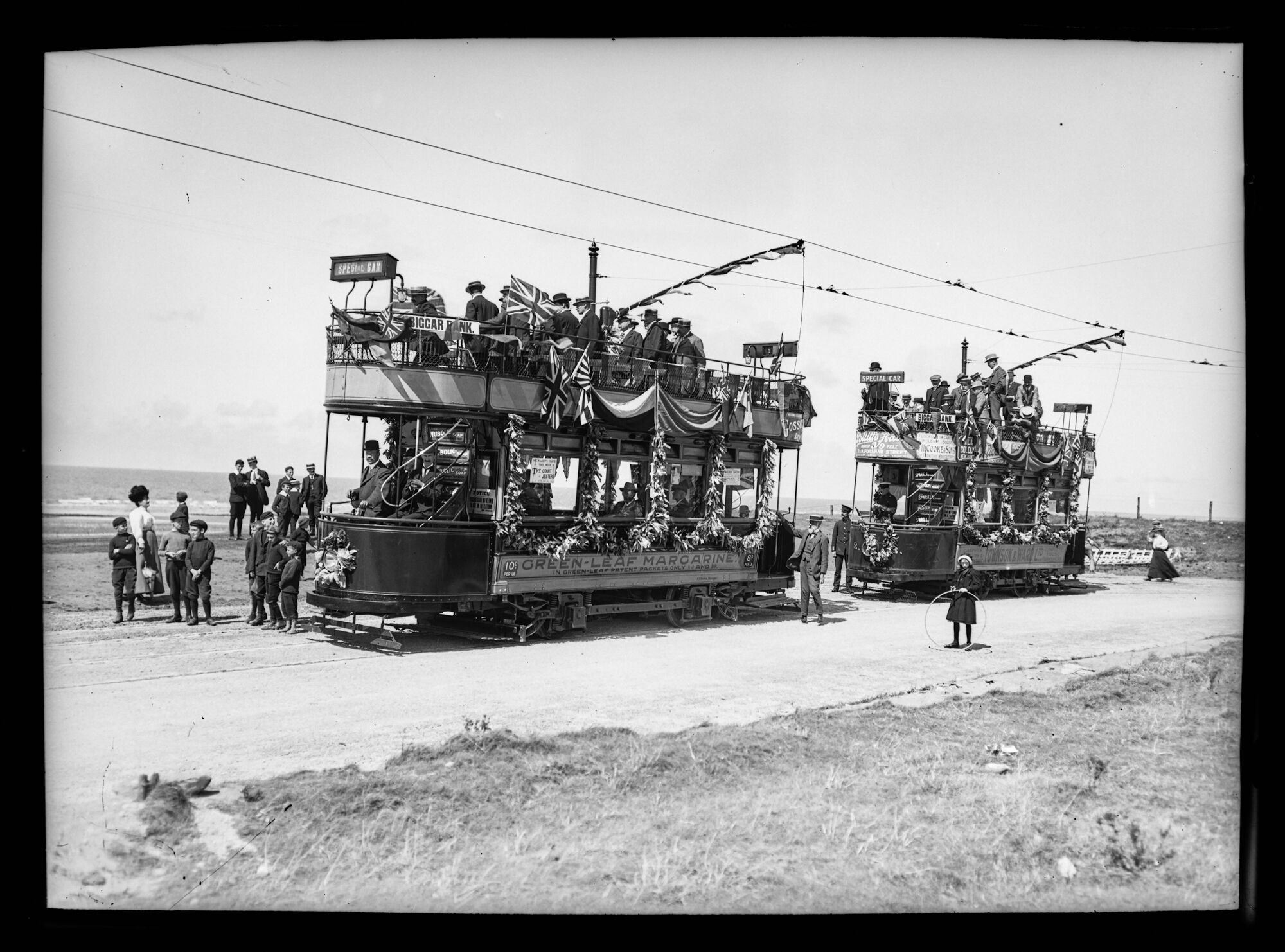 Inauguration of Trams to Biggar Bank, Walney Island, Barrow-in-Furness