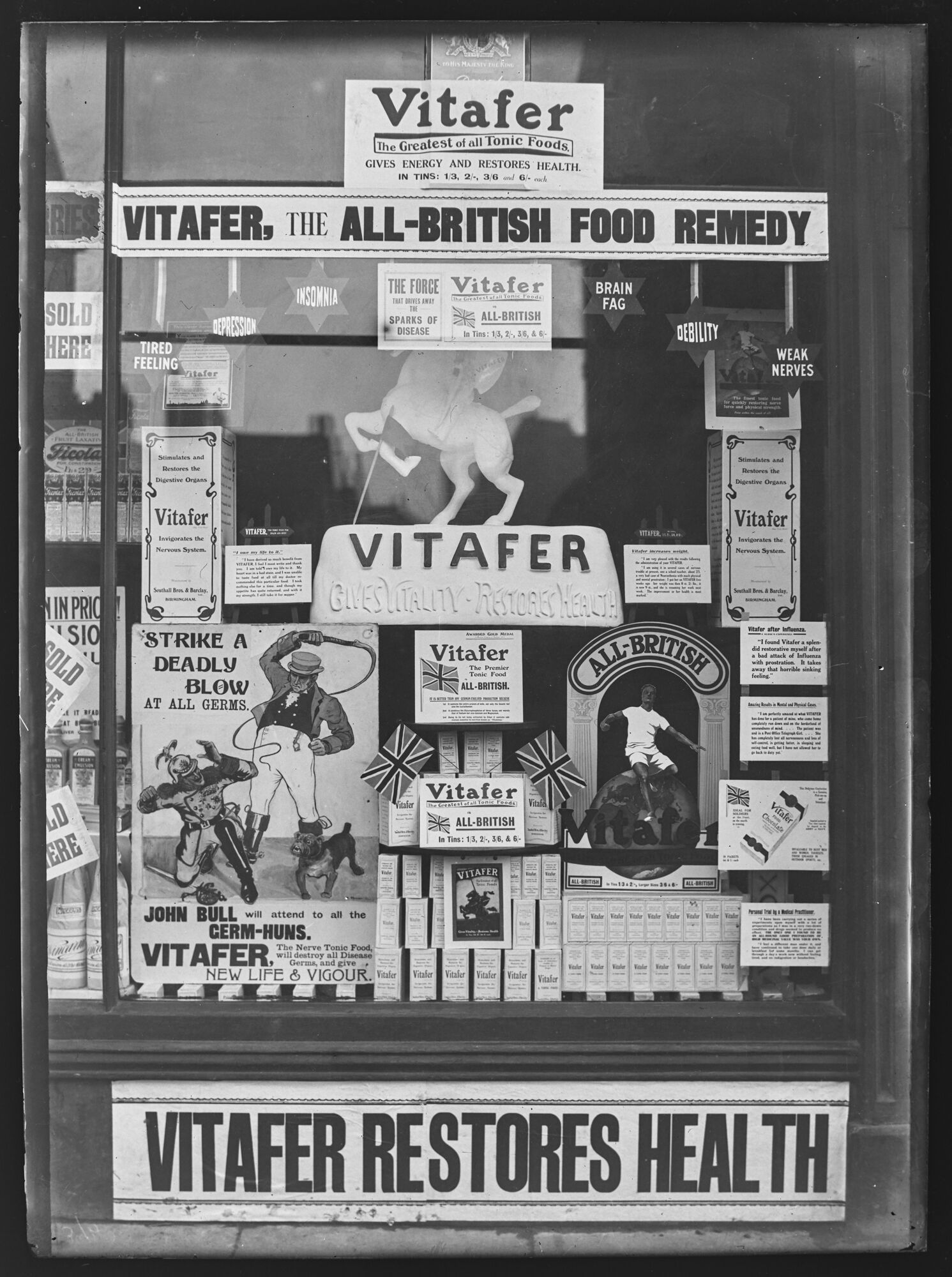 Window display for Vitafer, location unknown