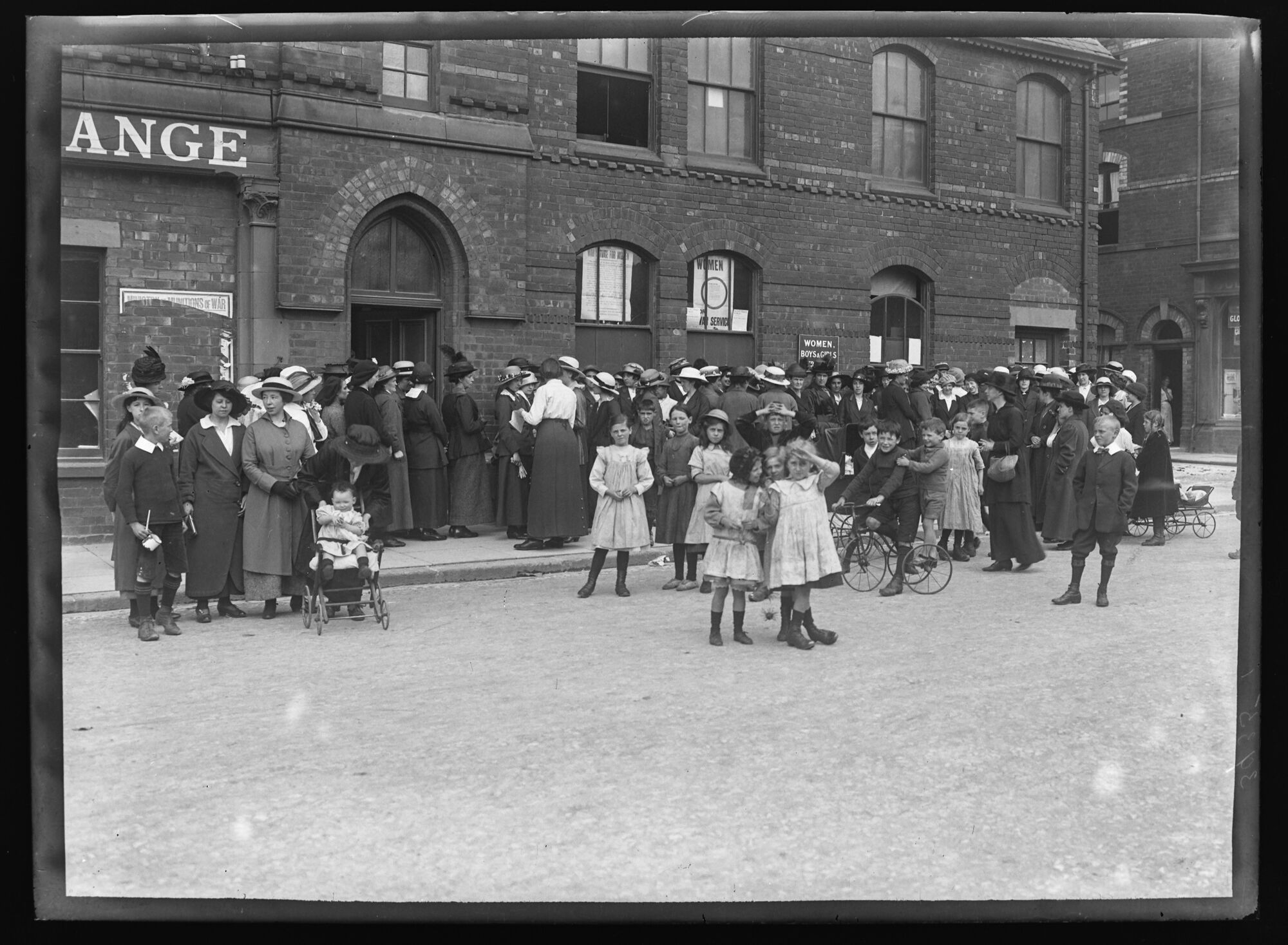 Women War Workers Enrolling At Labour Exchange, Nelson Street, Barrow-in-Furness