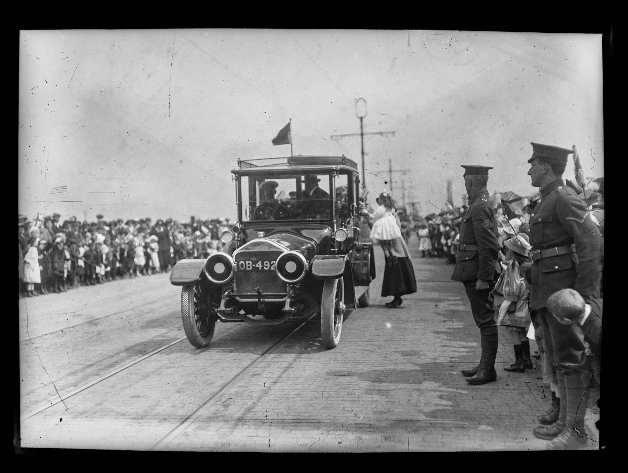 King George V visiting Barrow-in-Furness