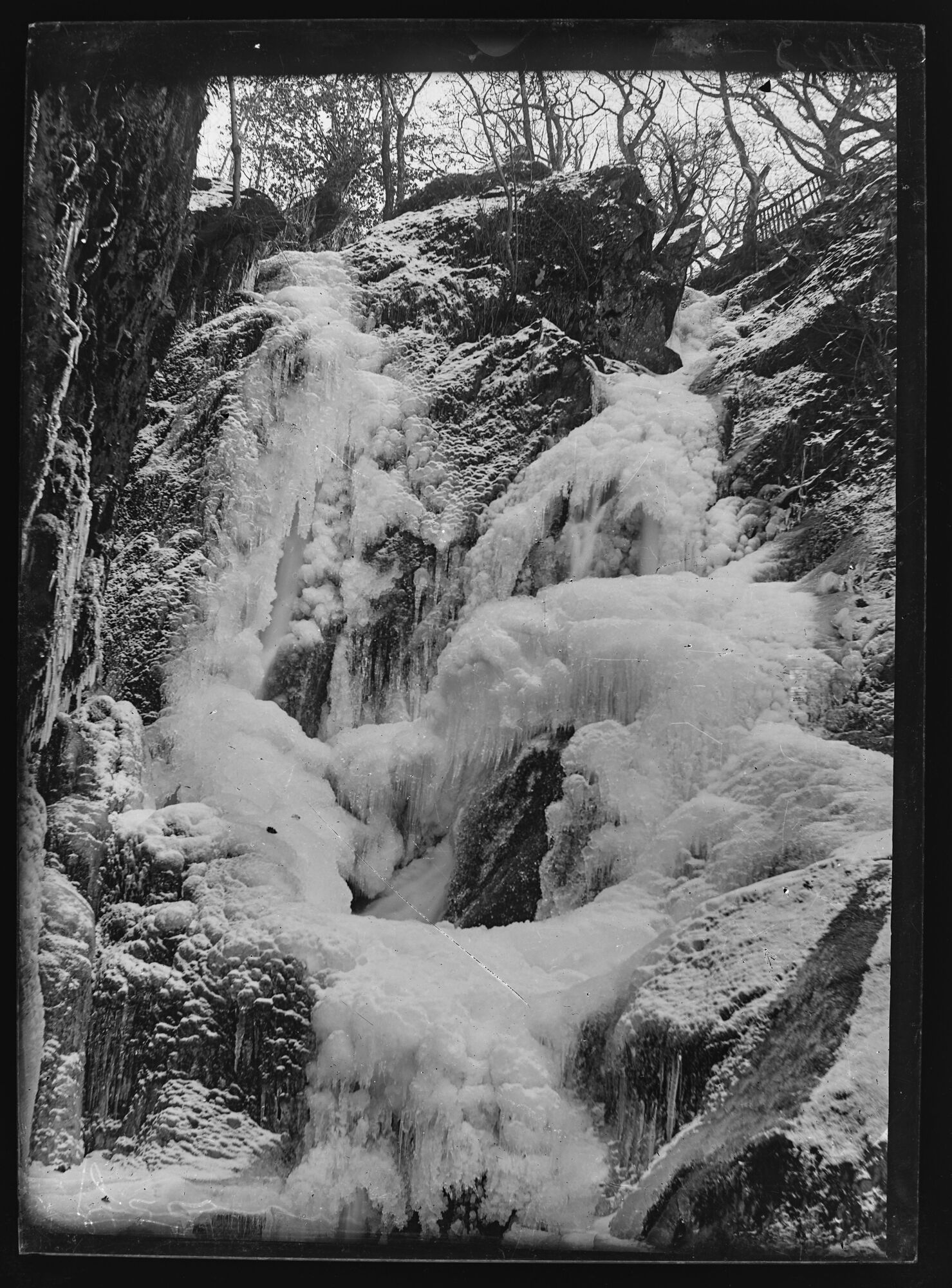 Frozen waterfall, Stock Ghyll, Ambleside 