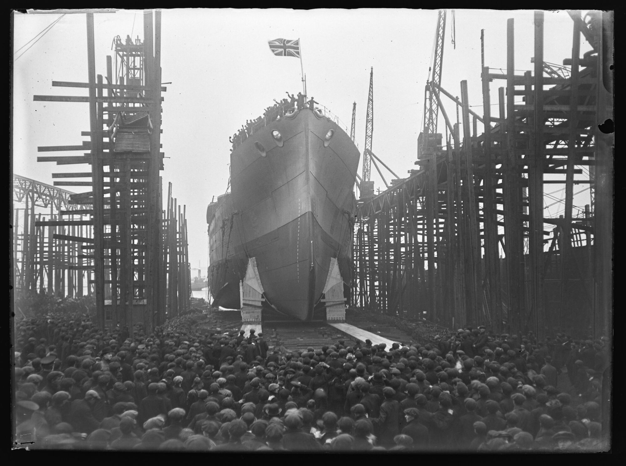 Launch of HMS Emperor of India, Barrow-in-Furness