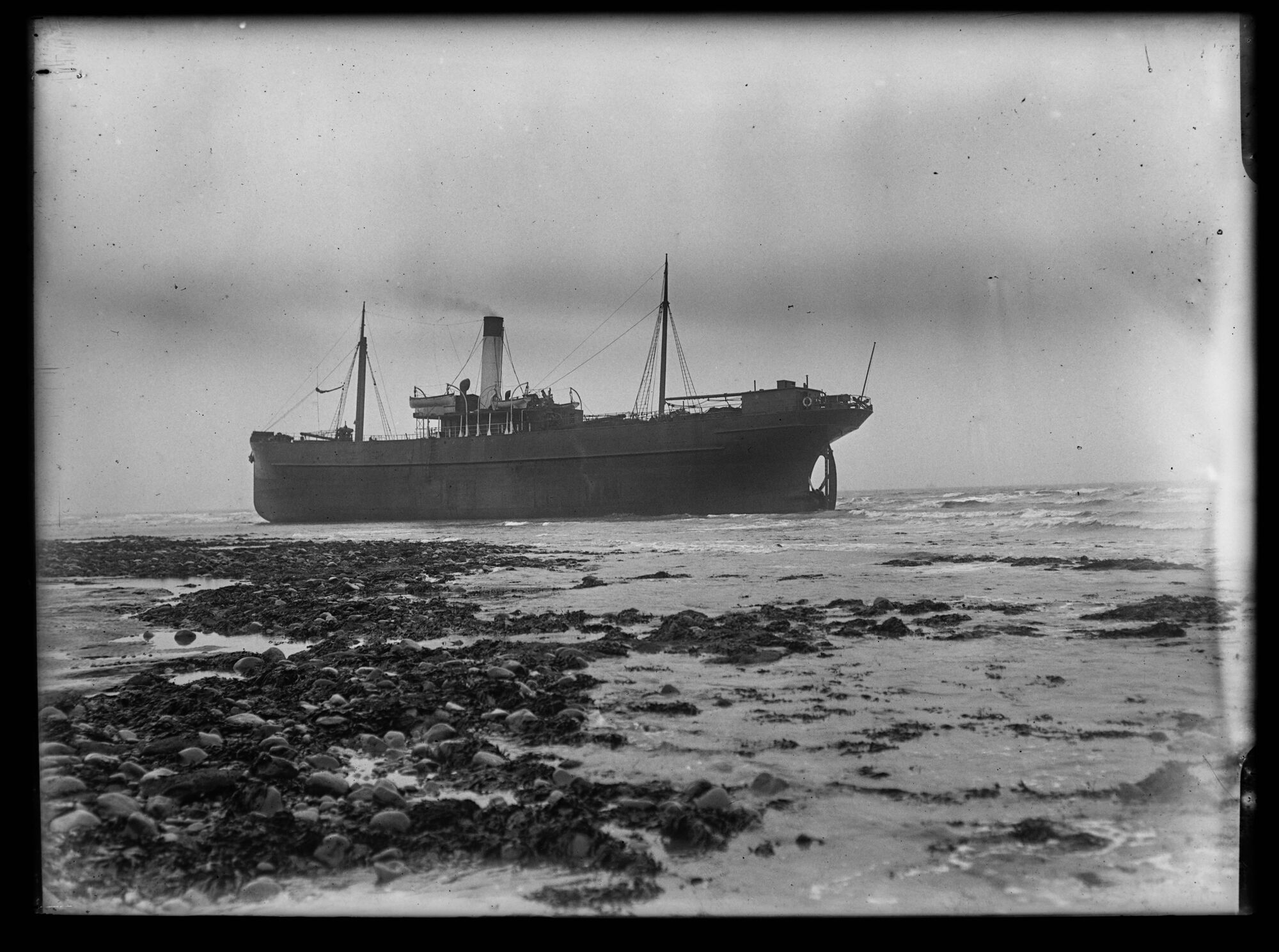SS Fulmar aground off Walney Island, Barrow-in-Furness